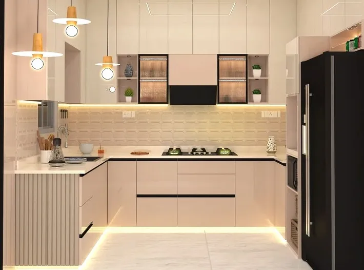 simple kitchen colour combination