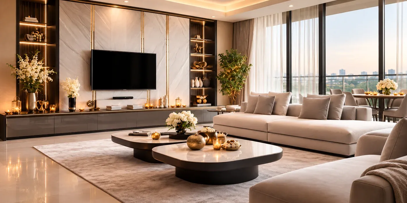 Luxury Home Interiors for Diwali Hosting Designing Spaces That Entertain in Style