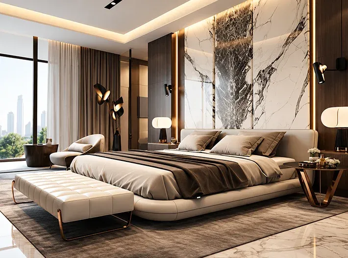 luxury master suite interiors