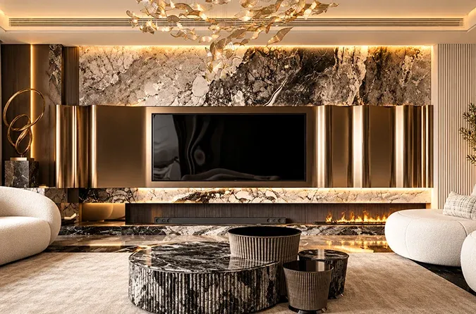 luxury penthouse interiors